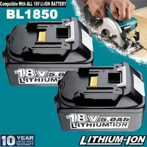 5.0Ah Battery Replacement for Makita 18V Battery Compatible with 18 Volt BL1860B BL1850B BL1830B Batteries