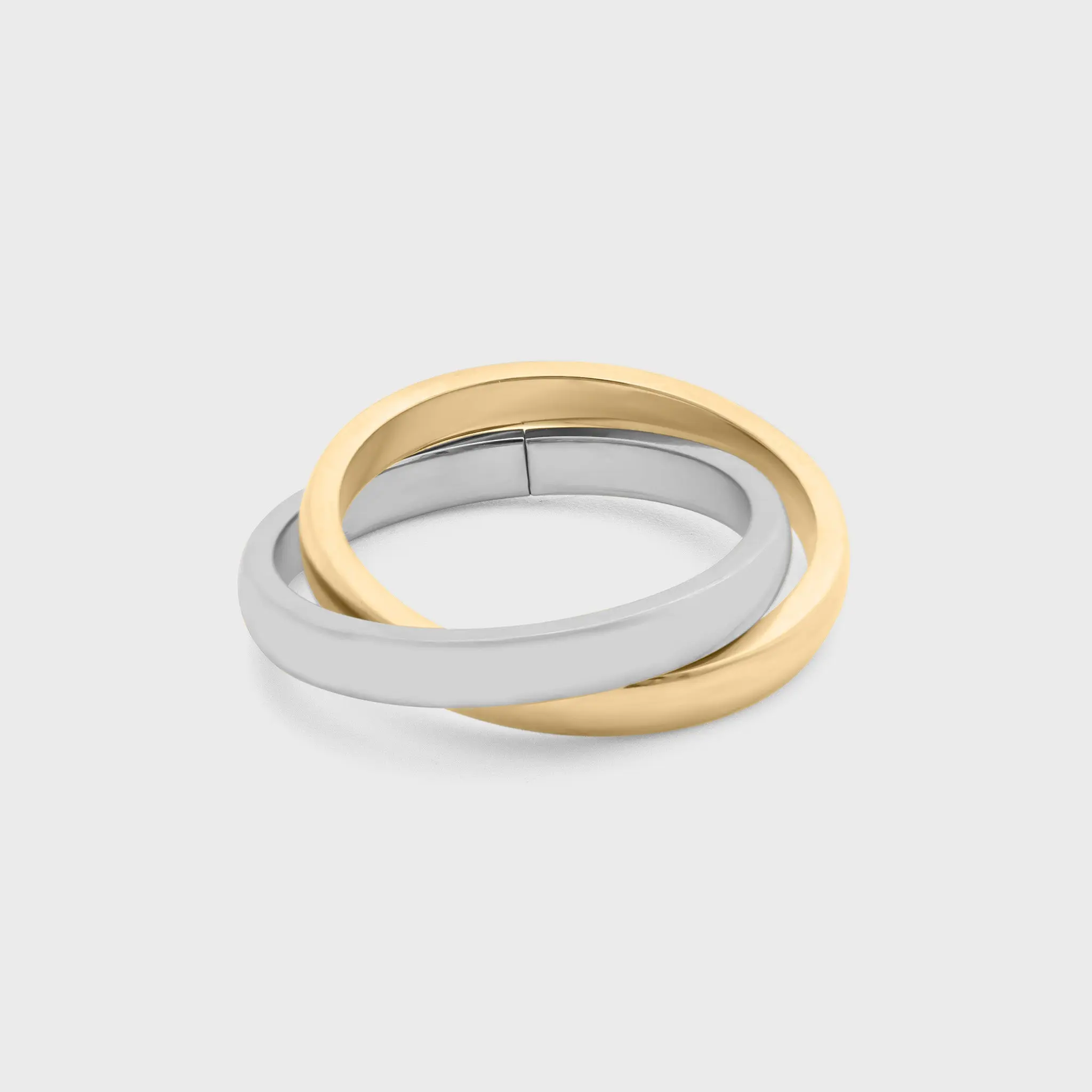 Mixed Metal Intertwined Ring