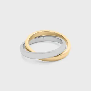 Mixed Metal Intertwined Ring