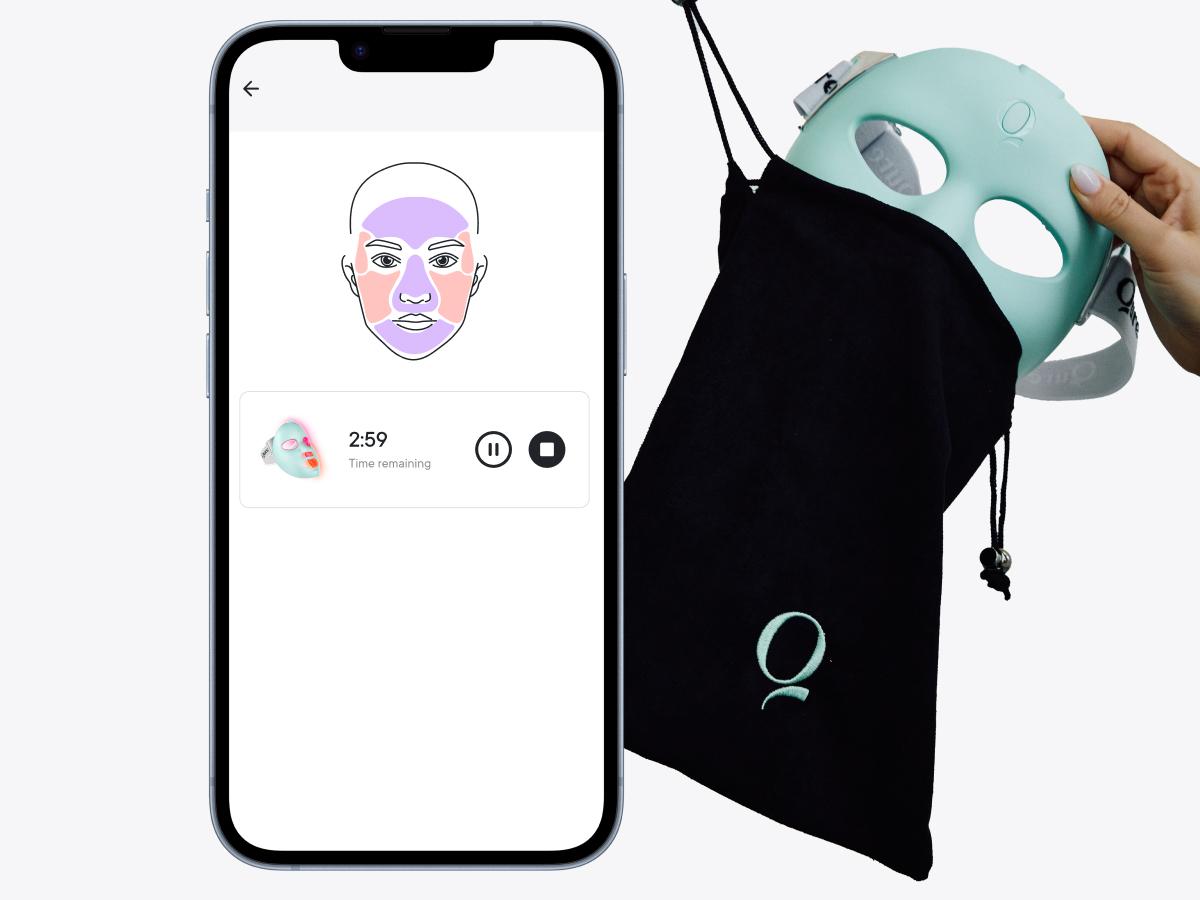 Qure LED Light Therapy Mask for Face - FDA Cleared for Wrinkles & Acne Treatment with 3 Modes, 5 Facial Areas & 5 Lights: Red, Deep-Red, Blue, Amber & Infrared, 3-Min Daily, Eye-Protection, Smart App Qure LED Light Therapy Mask for Face - FDA Cleared for Wrinkles & Acne Treatment with 3 Modes, 5 Facial Areas & 5 Lights: Red, Deep-Red, Blue, Amber & Infrared, 3-Min Daily, Eye-Protection, Smart App