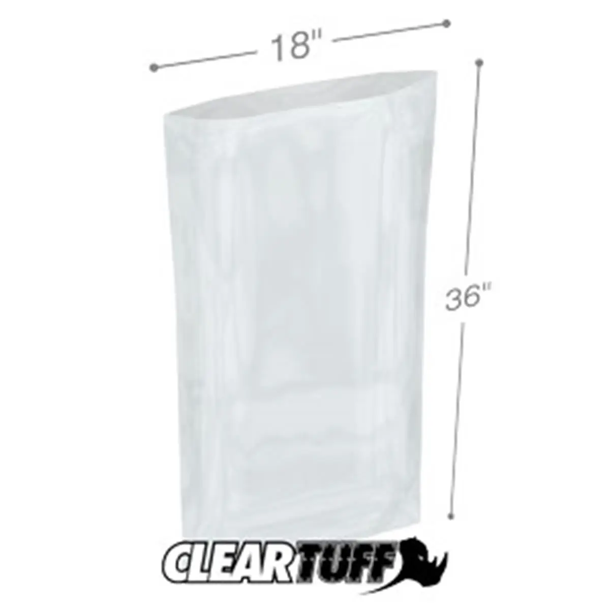 212 MAIN Industrial Recyclable Plastic Trash Bags for Food Service, 18 x 36 in, 0.002 Gauge, Flat Seal, Multifunctional, Twist Ties Included, Case of 250 Pcs, Gauge: 0.002