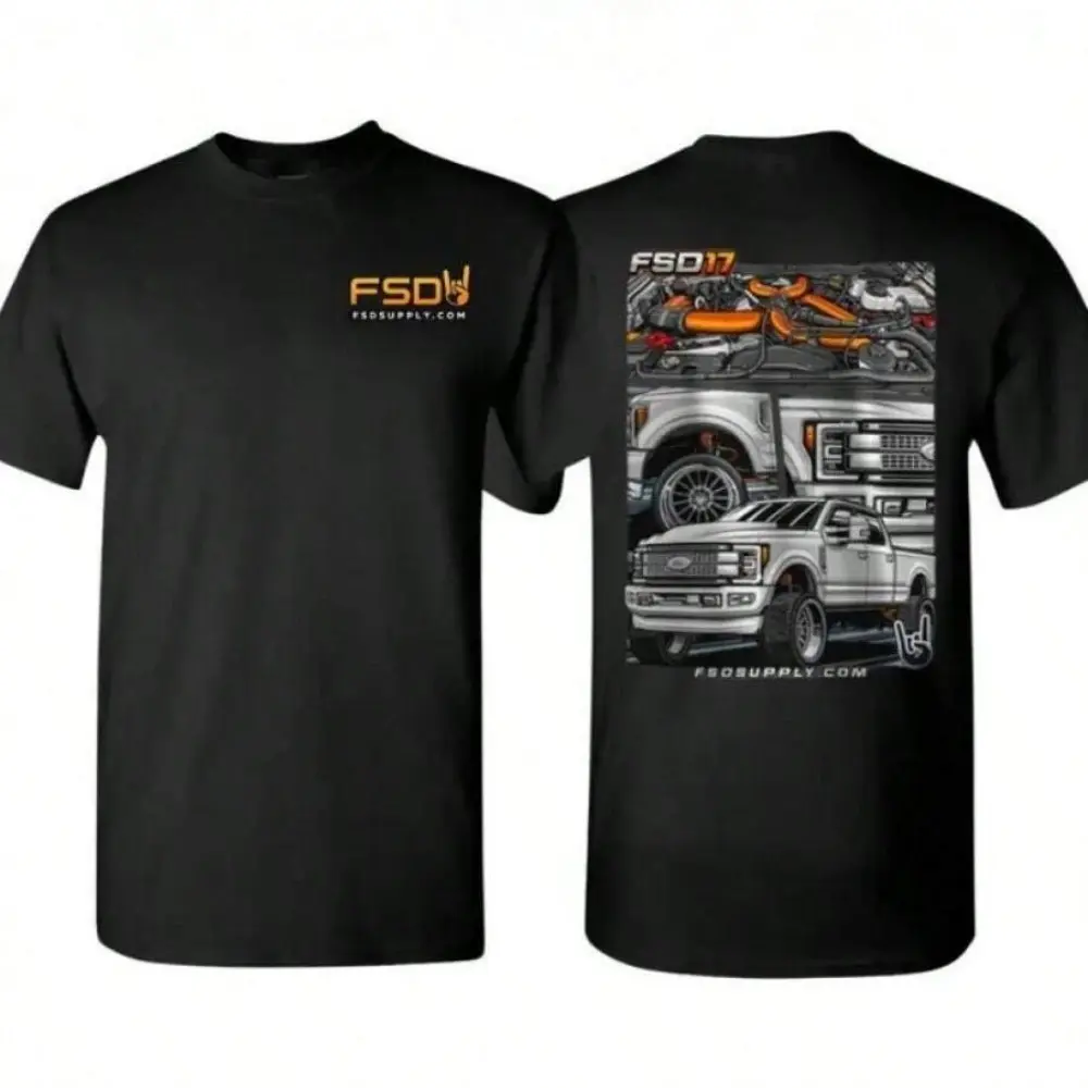 FSD17 Diesel Truck Graphic T-Shirt – Performance Pickup Engine Print Tee, Car Enthusiast Streetwear, Men’s Casual Short Sleeve Shirt for Daily Wear, Car Meets, Garage Work, Racing Events, Perfect Gift for Truck Lovers & Gearheads