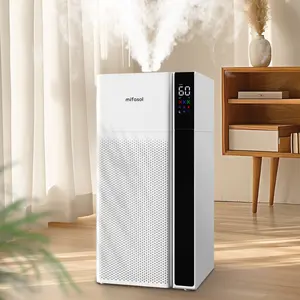 Mifasol Warm and Cool Mist Humidifier Large Room, 5.3Gal/20L Whole House Humidifiers for Home, Quickly & Evenly Humidify Larger Areas, Top Fill, Dual Mist Nozzles and Atomizers, Office Plants, White