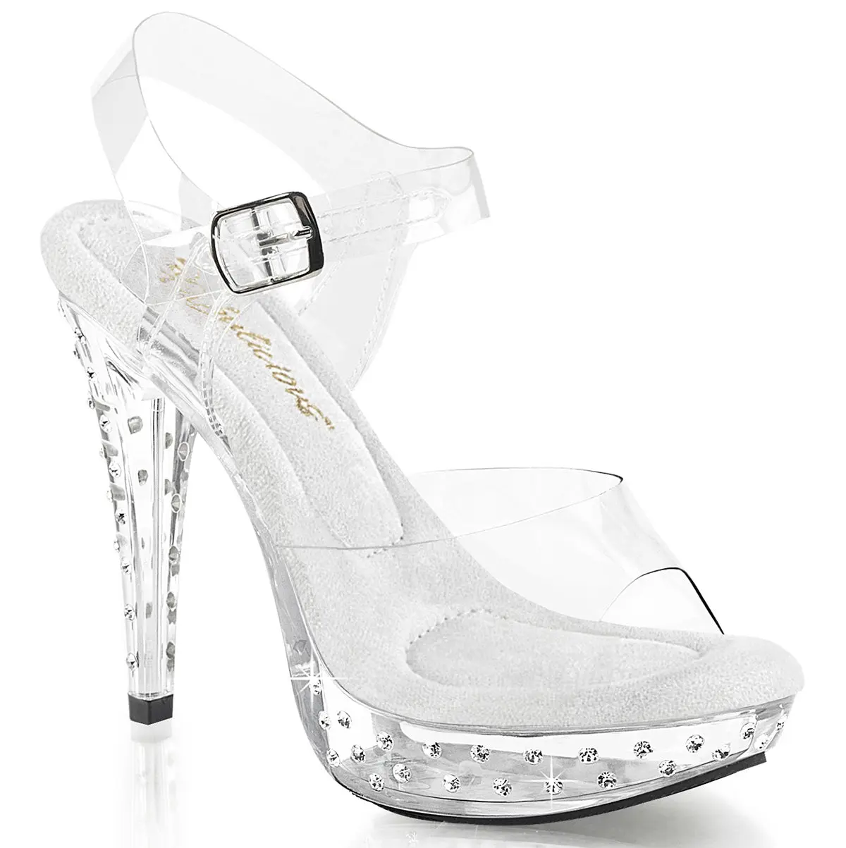 5 Inch Heel COCKTAIL-508SDT Clear 5 Inch Heel COCKTAIL-508SDT Clear