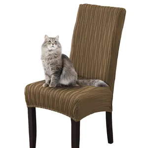 Stretch Dining Chair Covers, Luxury Jacquard Wave Design | Elastic Washable Seat Covers for Home, Restaurant & Banquet (Set of 4/6) #TikTokShopBlackFriday