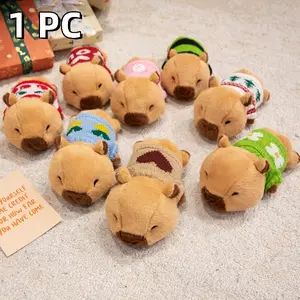 20cm Cute Capybara Plush Toy with Sweater, Soft Fluffy Capybara Stuffed Doll, Kawaii Animal Plushie for Kids & Room Decor huggy wuggy