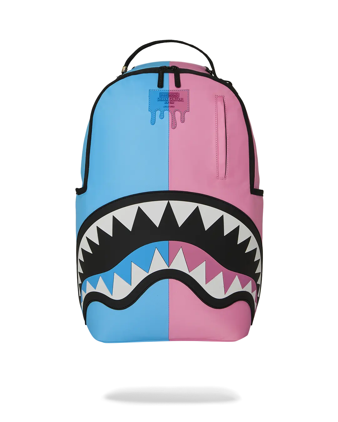 SPRAYGROUND SHARK CENTRAL COTTON CANDY SPLIT BACKPACK B9383