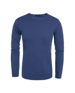 COOFANDY Men's Crew Neck Sweater Slim Fit Lightweight Sweatshirts Knitted Pullover for Casual Or Dressy Wear (Only the crew neck sweater is for sale)