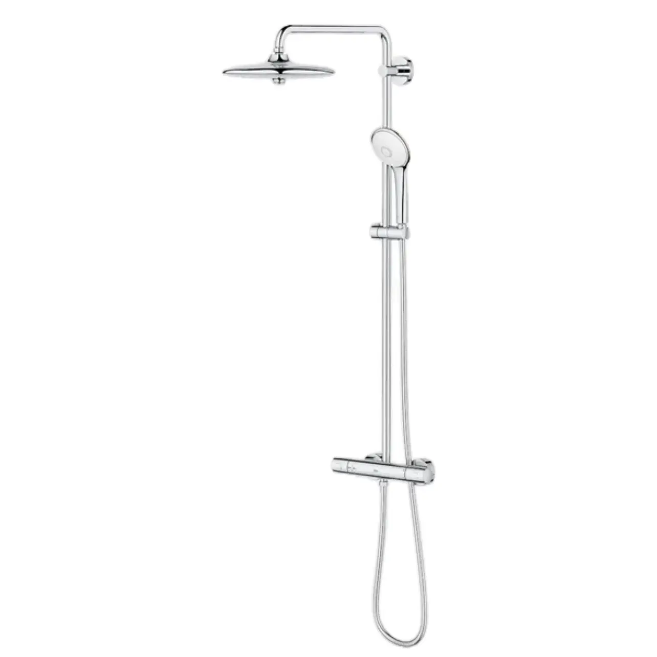 GROHE 26128002 Euphoria 260 CoolTouchThermostatic Shower System, 1.75 gpm, Starlight Chrome