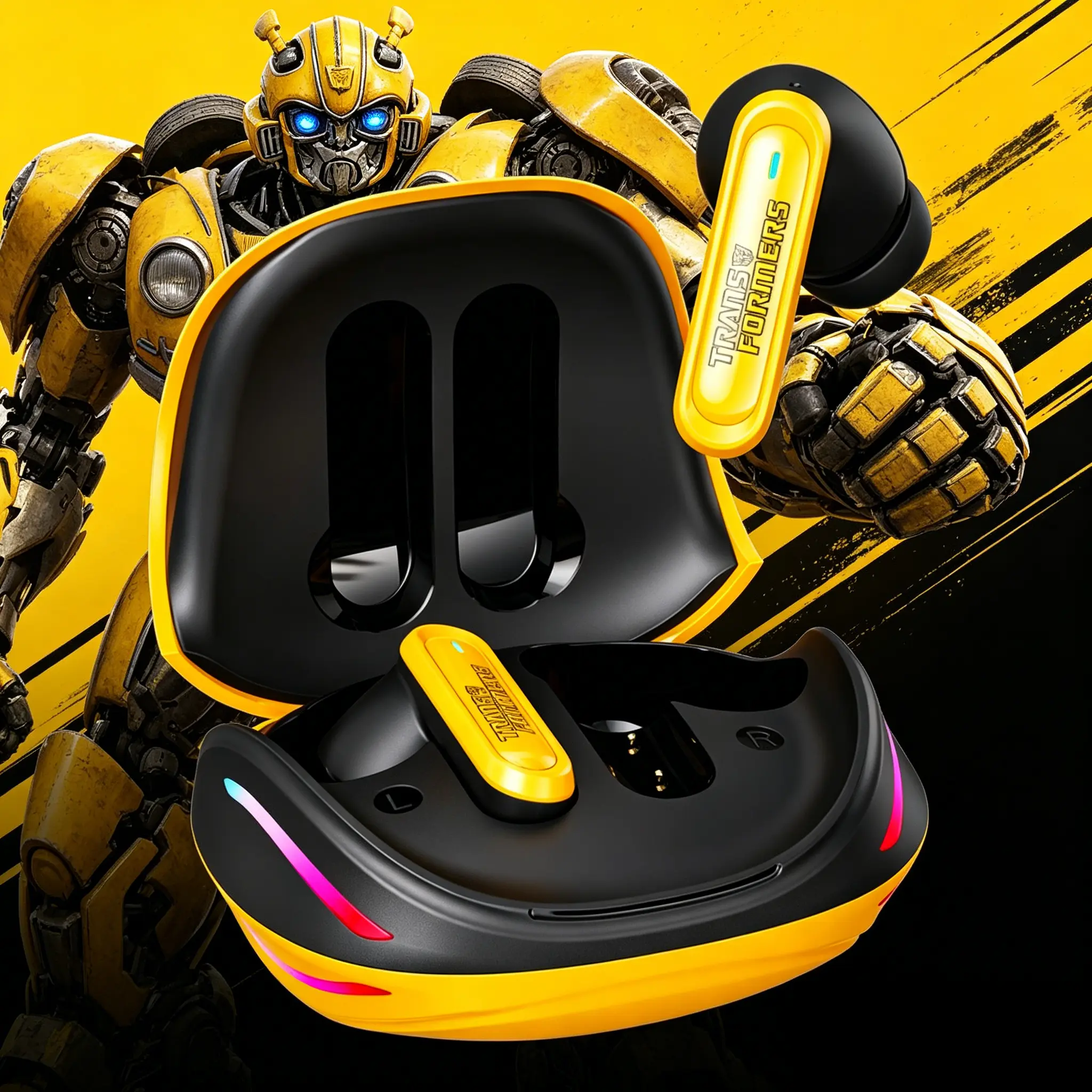 TRANSFORMERS TF-T10 Pro Wireless Earbuds, Bluetooth 6.0 In-Ear Audio Headphones with ENC, 13mm Drivers, Noise Cancellation, Secure Fit, Music & Gaming Modes for Clear Calls & Daily Commute bluetooth-compatible
