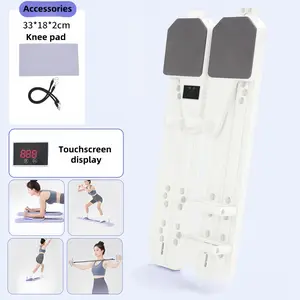 2.0 Multi-functional Adjustable Ab ExerciseBoard, Split Ab Slide Roller Board, Home PilatesReformer with Knee Mat for Home Gym Core & AbStrength Training, Abdominal Crunch Machine,dealsforyoudays