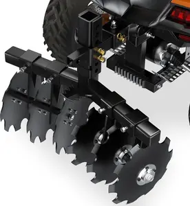 OEDRO 28" Heavy-duty Disc Plow Harrow with Universal 2" Receiver for Tractor, ATV, UTV, Pull Behind Tiller for Subsoiling,Planting and Harvest,Black