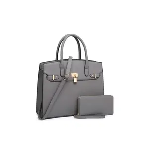 Satchel & Wallet Set (Grey)