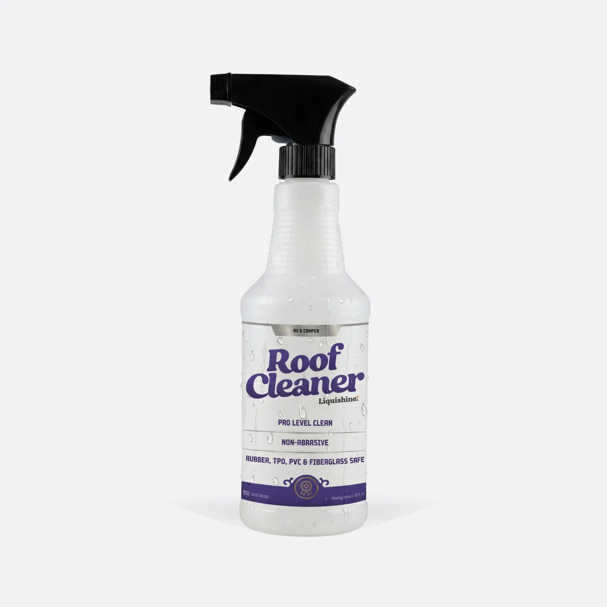 Liquishine RV Roof Cleaner - 16 oz Household Cleaner for RV Roofs, Deep Cleans, Protects Seals, UV-Protectant Home Care Supply, Clean