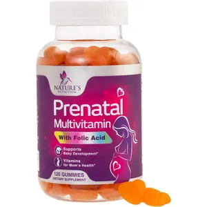 Prenatal Vitamins for Women - Pregnancy Vitamins Gummies with Folic Acid, Vitamin A, C, D3, B12, B6 - Prenatal Multivitamin Gummy for for Fetal Support, Pregnant & Nursing Women - 120 Gummies