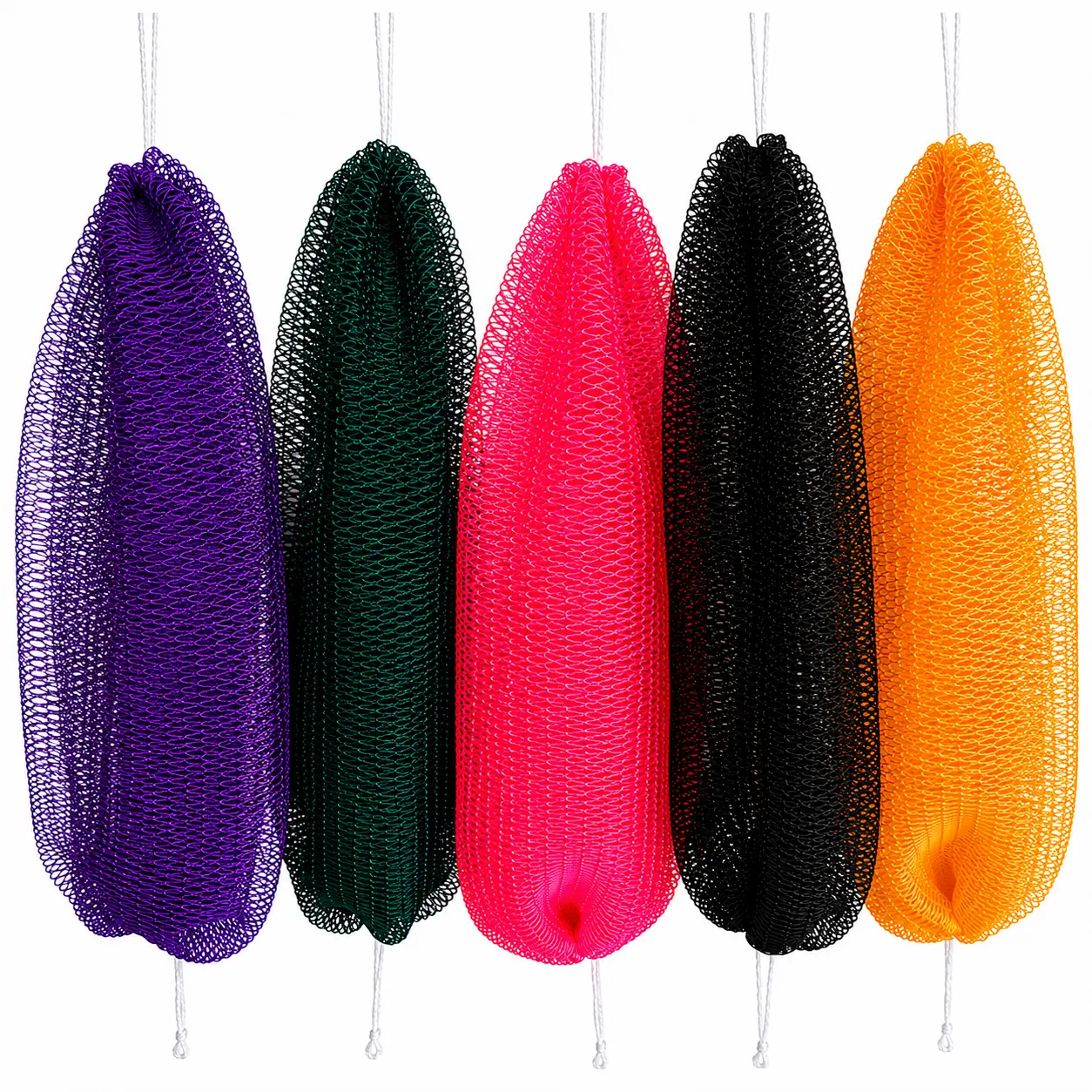 Ethically Sourced Real African Exfoliating Net Sponge - Bath Exfoliator, Gentle Cleanser, Real Loofah Bath Accessory (1-5pcs)