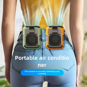 [Summervibes] Ntaanoo Portable Fan,Clip Fan Rechargeable with 3 Speeds Strong Airflow Small Fan Waist, Weight reduction design,for Travel Camping Outdoor Jobsite,Camping Essentials,Gift for Father's Day