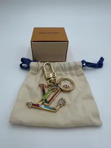 Pre-owned Louis Vuitton LV x TM Iconic Superflat Bag Charm Key Holder
