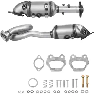 VEVOR Catalytic Converter, 2 Pack, Compatible with 2012-2017 Jeep Wrangler 3.6L V6, Front, Replacement OE 641511, High Flow Stainless Steel Catalytic Converter, for Purifying Vehicle Exhaust Gases