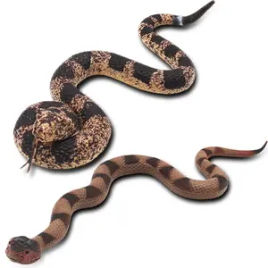 Rubber Snakes Fake Snake Rattlesnake - Realistic Keep Birds Away - Prank Life Size Toy That Look Real - Garden Plastic Scare Birds - Christmas Toys