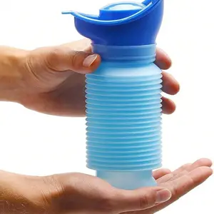 Portable Travel Urinal, Collapsible Urinals for Men and Women, Reusable Kids Potty, Personal Pee Bottle for Outdoor Camping, Portable Travel Toilet, Camping Gear