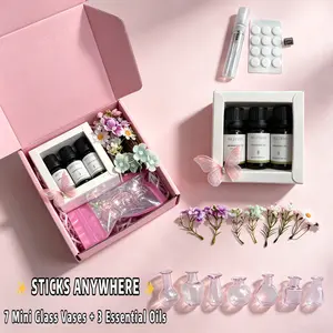 DIY Floral Aromatherapy Diffuser Set | Mix and match flowers to create delightful and uniquely styled home decor—the perfect choice to infuse your cozy room with a fresh scent