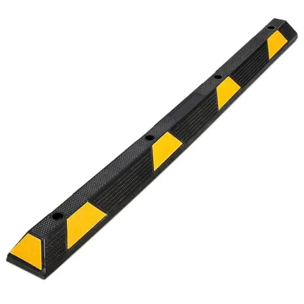GARVEE 2 Packs Heavy Duty Rubber Parking Curb, 55000 LBS Capacity Recycled Rubber Speed Bump, 72 Inch Parking Stopper for Garage with Reflective Stripes, Garage Parking Floor Stop for Vehicles Truck Driveway