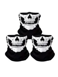Breathable Skull Mask Set, Protective Mask, Seamless Balaclava Hat Scarf, Motorcycle Helmet, Skiing and Snowboarding Face Cover, Unisex