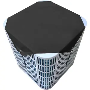 Central Air Conditioner Covers for Outside Units 36x36in, 600D Oxford AC Covers, Winter AC Unit Cover Outdoor - , Snowproof (Black)
