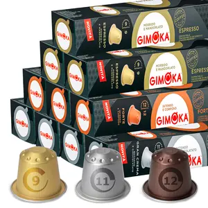 Gimoka Premium Blends Coffee Capsules Compatible with Nespresso Original Line Machines 100 Count Variety Pack Italian Espresso Pods