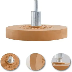 Professional Rubber Wheel Drill Adapter, Heavy-Duty Sticker Remover for Cars Walls Surfaces, Efficient Scraper, Durable Material, DIY Tool, Car Repair Tools