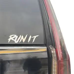 RUN IT Decal Waterproof & Durable Car Sticker Ideal for Indoor Outdoor Use Available in Three Sizes Multiple Colors Free Gift Included Vinyl Car Sticker Decal