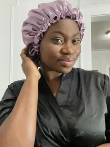 Dusty Lavender Reversible Satin Bonnet