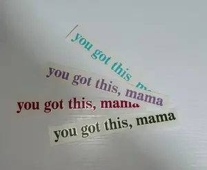 You Got This Mama Custom Decal | Permanent Vinyl Decal | Inspirational Stickers For Moms | Mirror or Wall Decal | Water Bottle Sticker