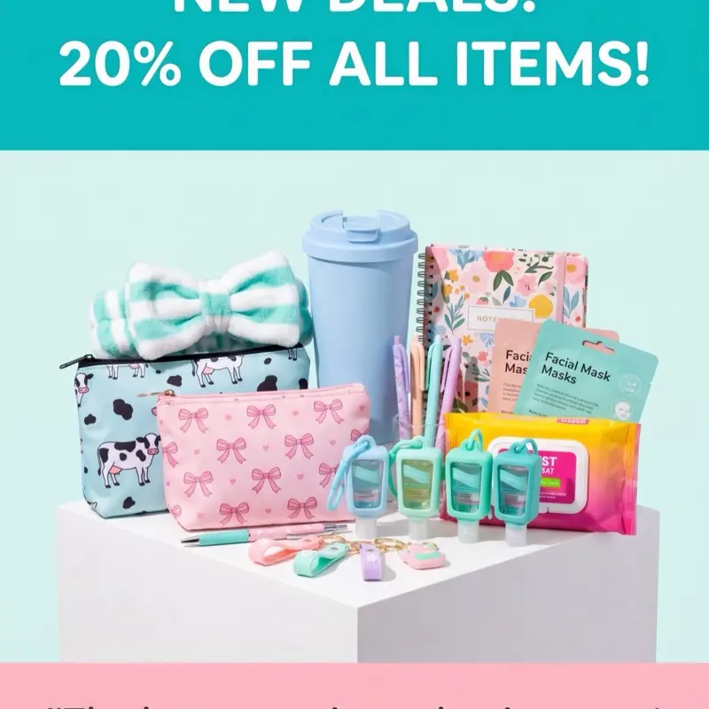 Mini Scoop: Stationery, pens/pencils, beauty and self care (11-14 items)