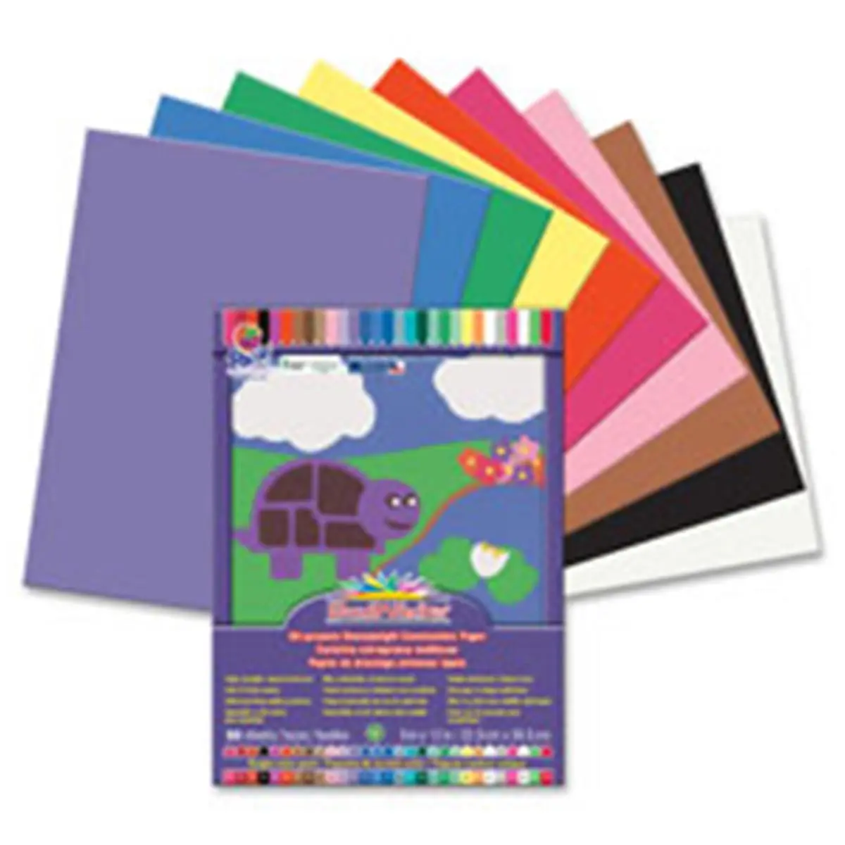Pacon All-Purpose Heavyweight Recycled Paper, Bright Hot Pink, 12 In. x 18 in, 50 Sheets/Pack, 25-Pack, Chemical-Free Pulping, Smooth Texture, Clean Cut, High Strength, Eco-Friendly Office Stationery