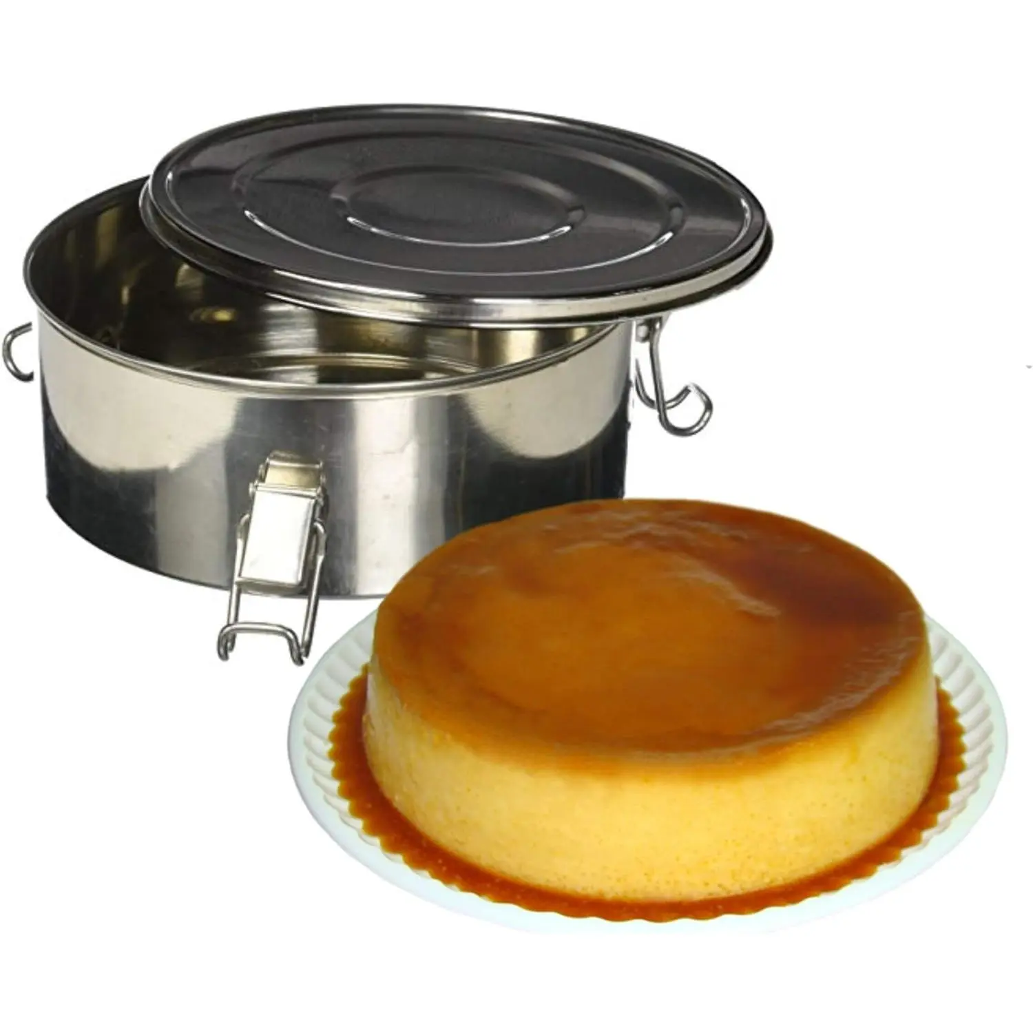 1.5 Qt Synthetic Durable Flan Tin, Kitchen Bakeware Baking Supplies for Family Homemade Delicious Flan Making, Make Delicious Flan