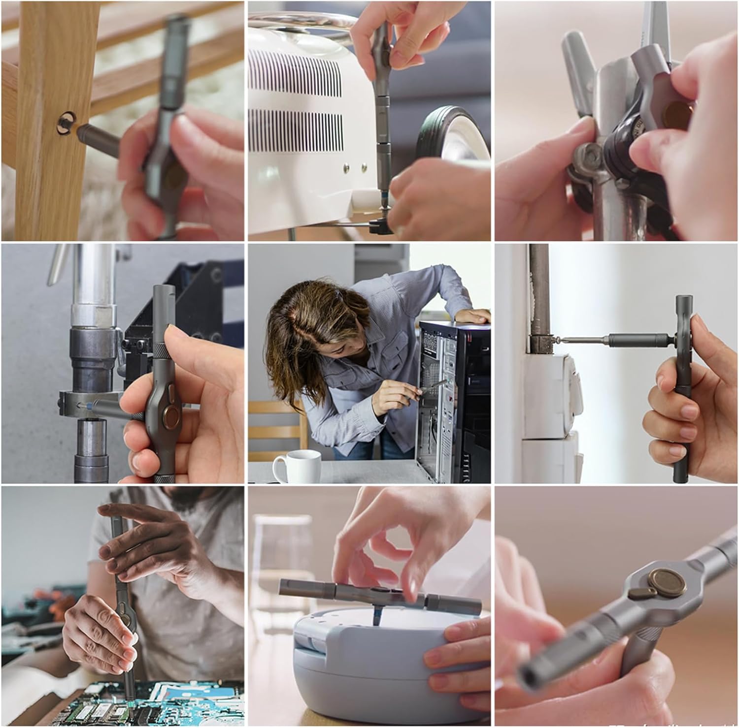 42 in 1 Magnetic Screwdriver, Screwdriver Set, Multi Bit Ratcheting Screwdriver Set with Storage Case Repair Tool Kit for Computer, Eyeglass, Bicycles, Watch, Ring Doorbell, Furniture and DIY