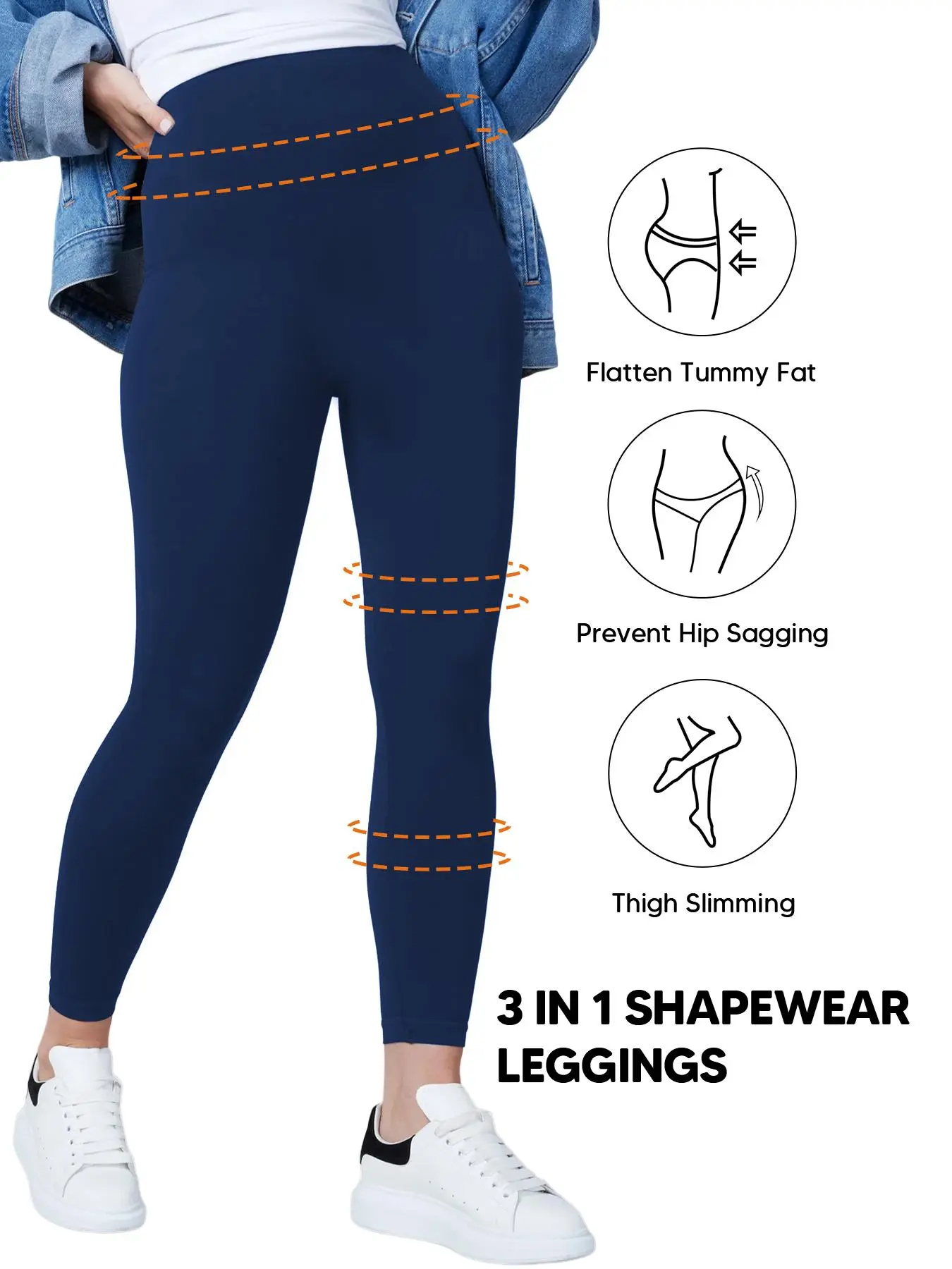 Women's Plain High Waist Tummy Control Butt Lifting Thigh Slimming Shapewear Leggings, High Stretch Seamless Skinny Pants, Women's Shapewear Bottoms for All Seasons, Seamless Body Legging, High Waisted Legging, High Waists Leggings, Butt Shaping Leggings