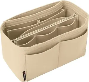 Felt Purse Organizer Insert for Handbags and Tote Bags – Bag Insert with Multiple Compartments for Easy Organization