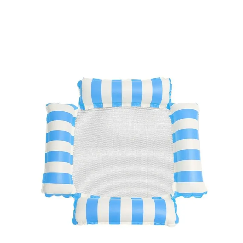 New inflatable floating lounger for outdoor use, foldable with backrest, mesh floating bed, water accessory, 4-tube recliner floating bed New inflatable floating lounger for outdoor use, foldable with backrest, mesh floating bed, water accessory, 4-tube recliner floating bed