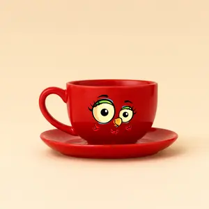 Taza de Capuchino Roja