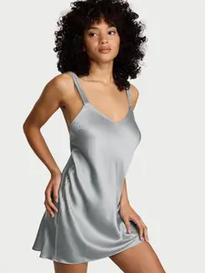 Victoria's Secret Gradient Shine Strap Satin Slip Dress