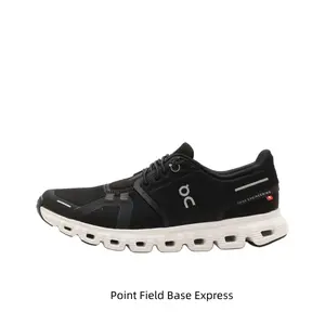 12 Black Colorway Lightweight Cushioned Running Shoes, Breathable Mesh Upper with Unique Hollow Cloud Sole Design