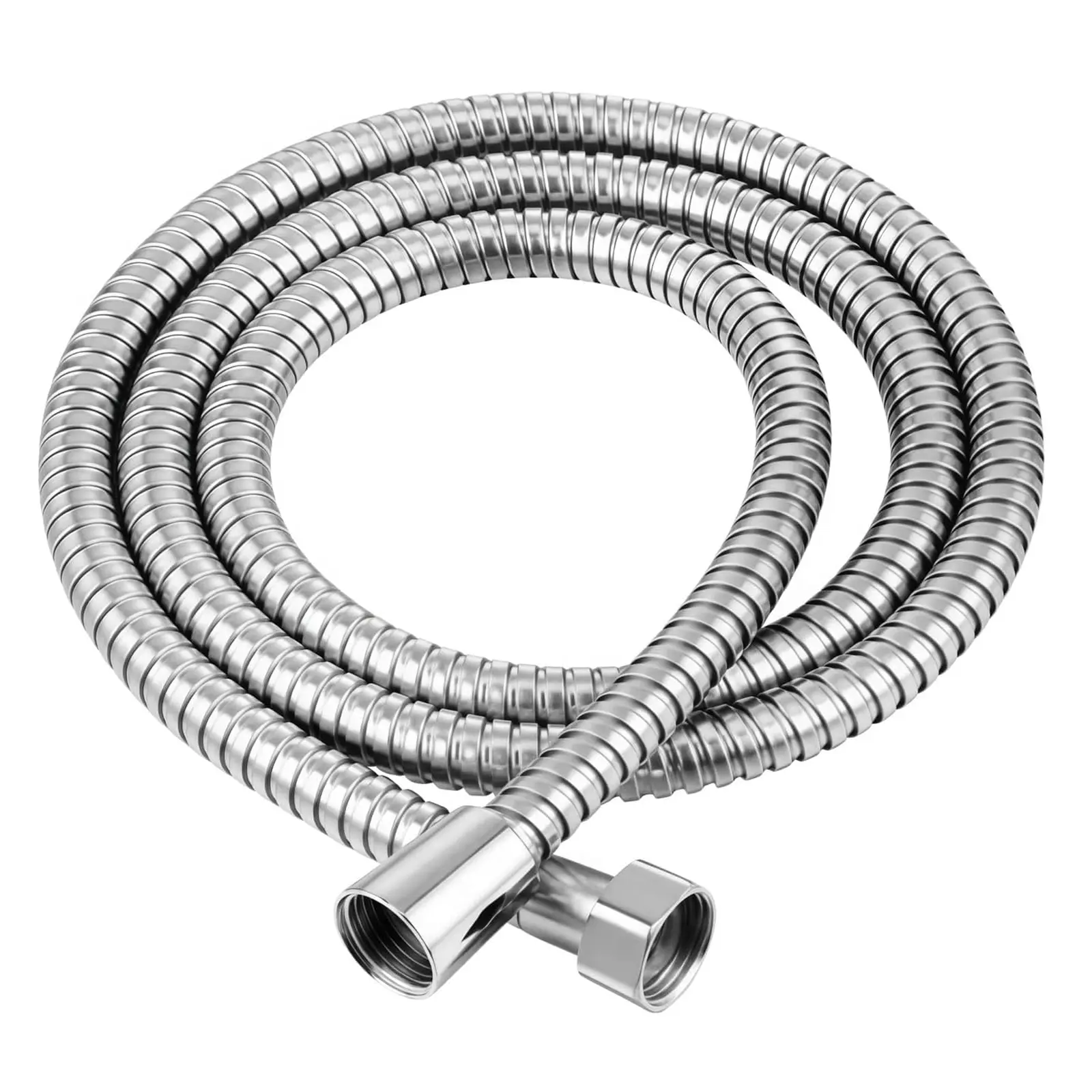 Shower Hose, 59 Inches Extra Long Stainless Steel Handheld Shower Head Hose with Brass Insert and Nut - Durable and Flexible,Chrome