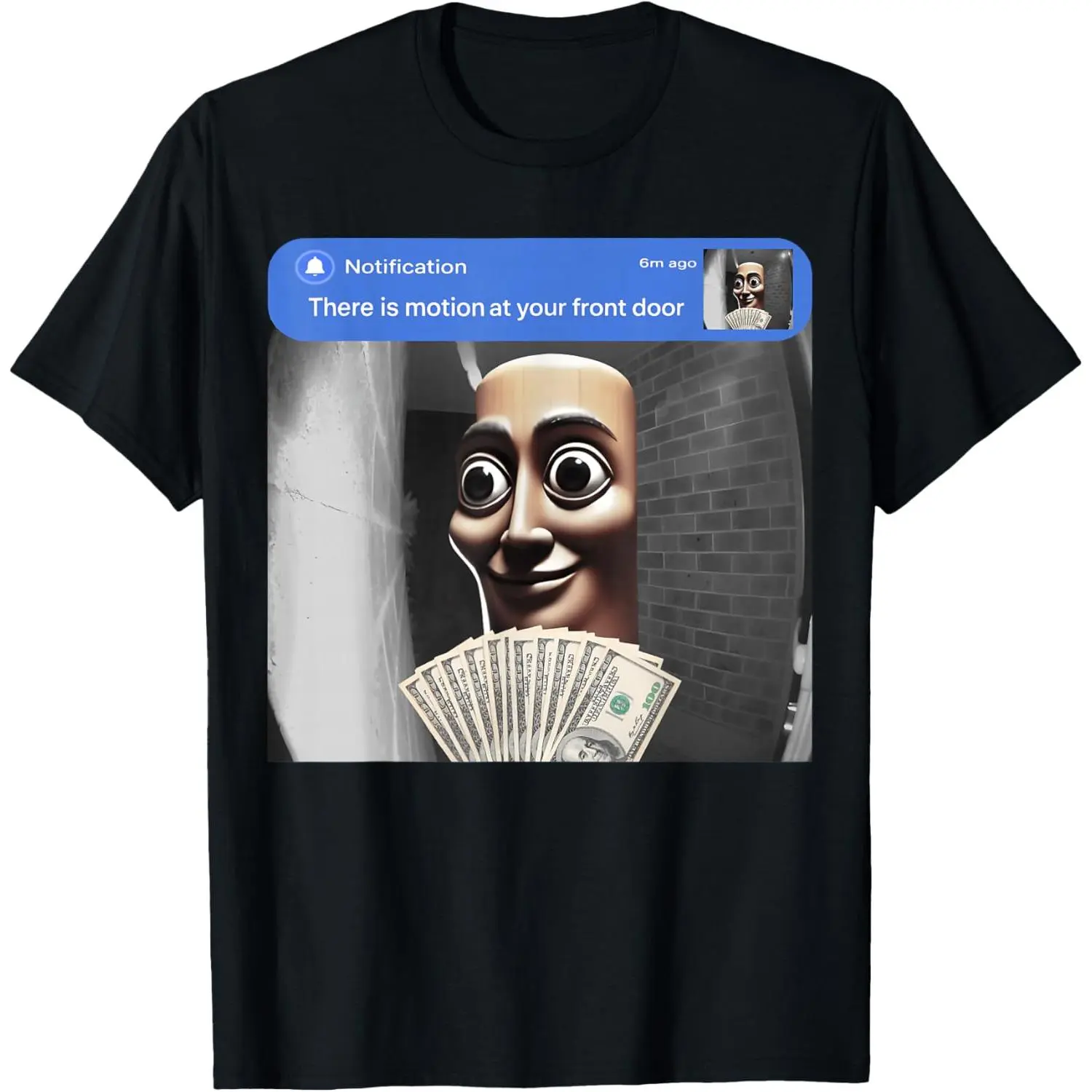 There is Motion at Your Front Door Tung Tung Tung sahur Meme T-Shirt