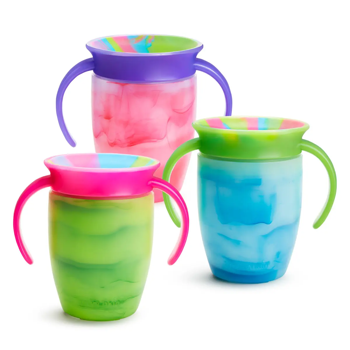 Munchkin Miracle 360° Tie Dye 7oz Trainer Cup 3-Pack, Assorted Munchkin Miracle 360° Tie Dye 7oz Trainer Cup 3-Pack, Assorted
