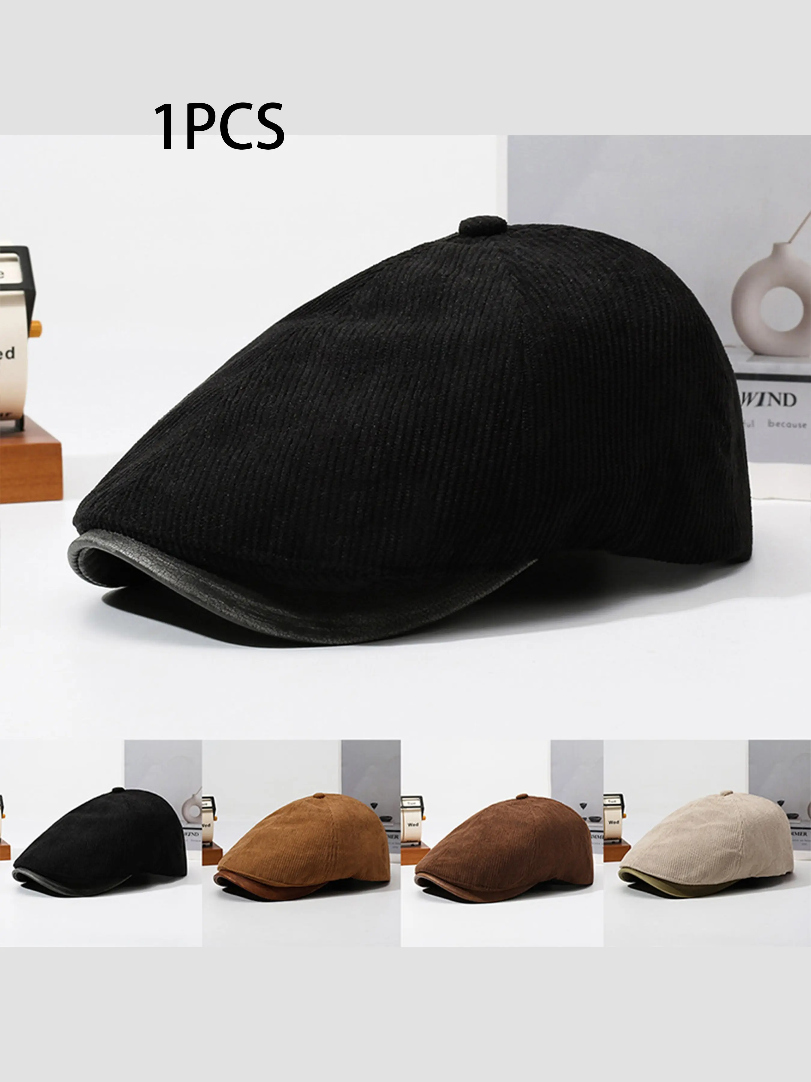 Velvet Newsboy Hat, Vintage Duckbill Flat Top Hat, Velvet Ivy Hat, Retro Gatsby Baker Cap, Fall Winter Classic Streetwear