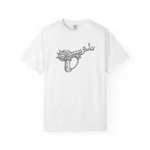 Simplistic "Raygun" T-Shirt — Vintage Sci‑Fi Laser Gun Graphic Tee