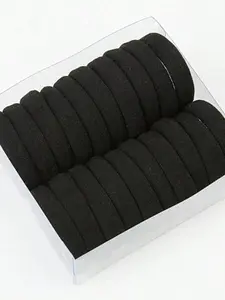 100 Pcs Extra Thick 4cm Elastic Hair Bands, Bulk Seamless Hair Accessories for Thick Heavy Hair, Casual Ponytail Holders for Women and Girls